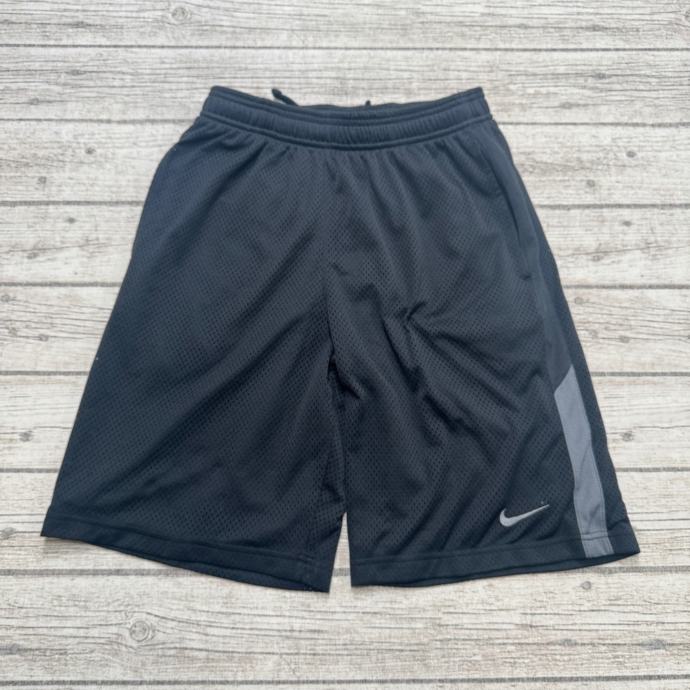 Y2K Nike Shorts Men's Small Black Dri-FIT Mesh Athletic Basketball Gym Training